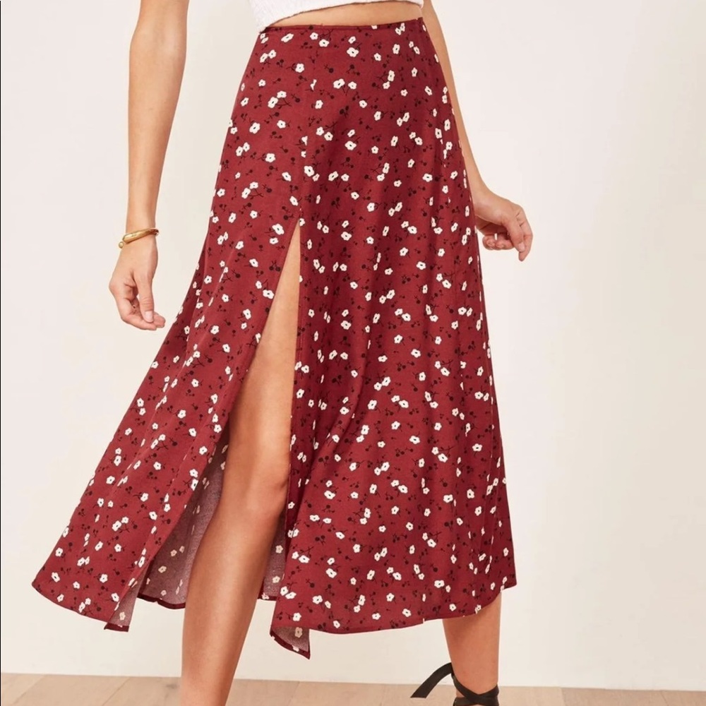 Reformation Zoe skirt sz 0 color angels